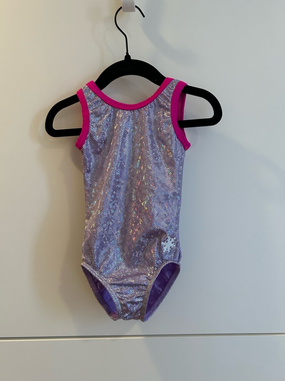 Lavender Pink Sparkly Gymnastics Leotard - Size X Small